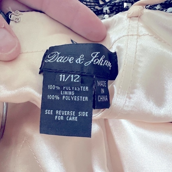 Dave & Johnny Floral Lace Tulle Trumpet Gown Masquerade- Prom dress Size 11/12 - Picture 5 of 8